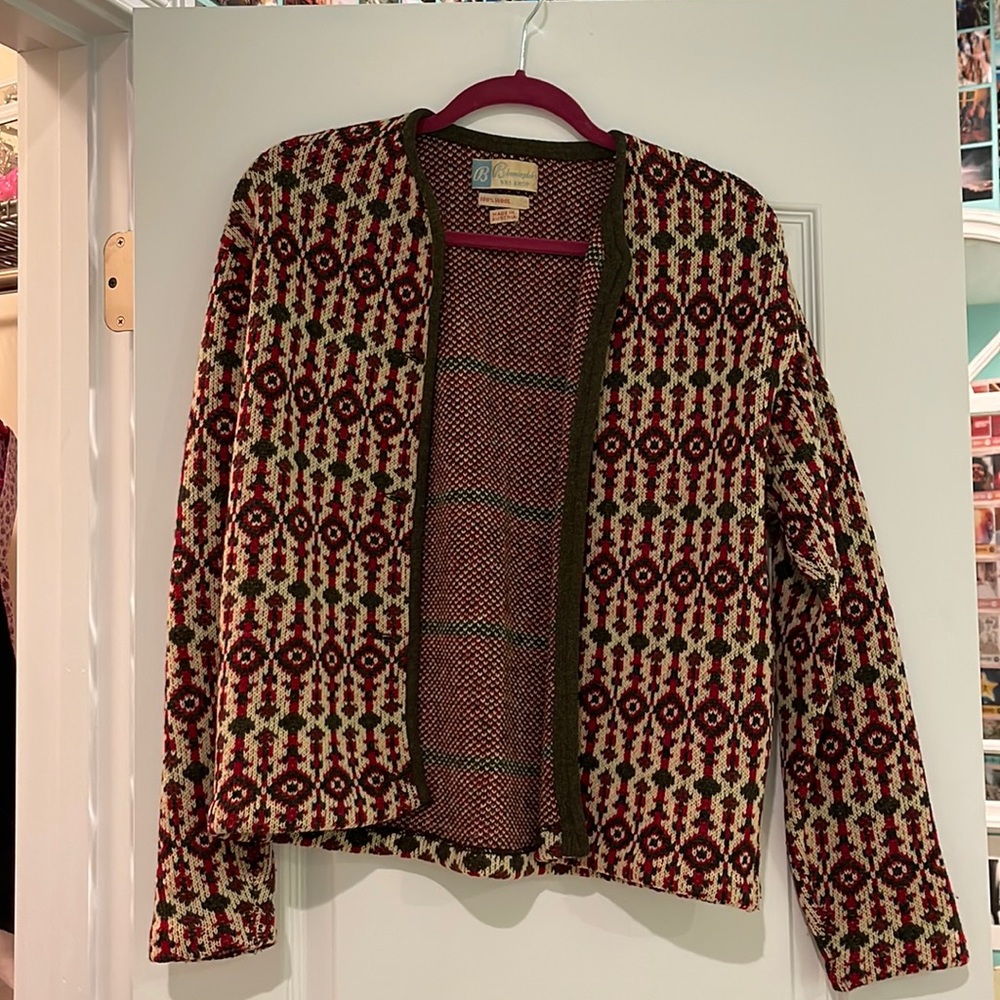 vintage bloomingdale’s wool cardigan